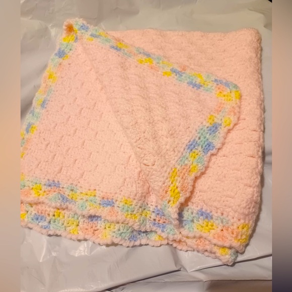 Handmade Other - 24x24 Hand Crochet Baby Blanket